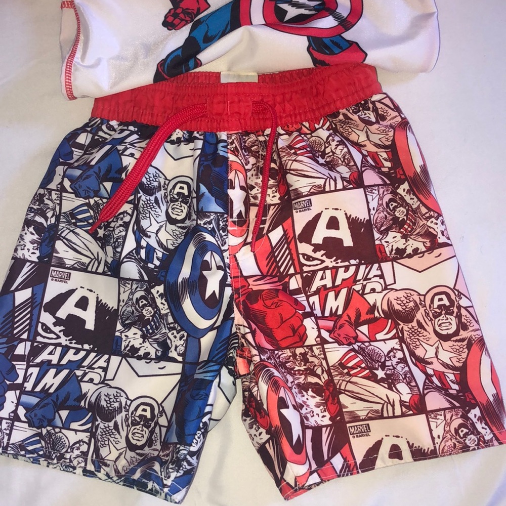 Marvel Captain America swim trunks